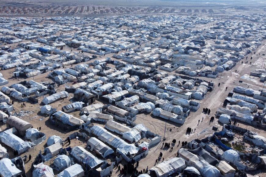 The vast Al-Hol camp in Syria holds more than 40,000 people -- all but 3,000 women and children