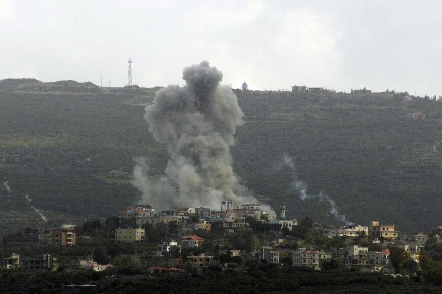 An Israeli strike hits the southern Lebanese village of Chihin near the border 