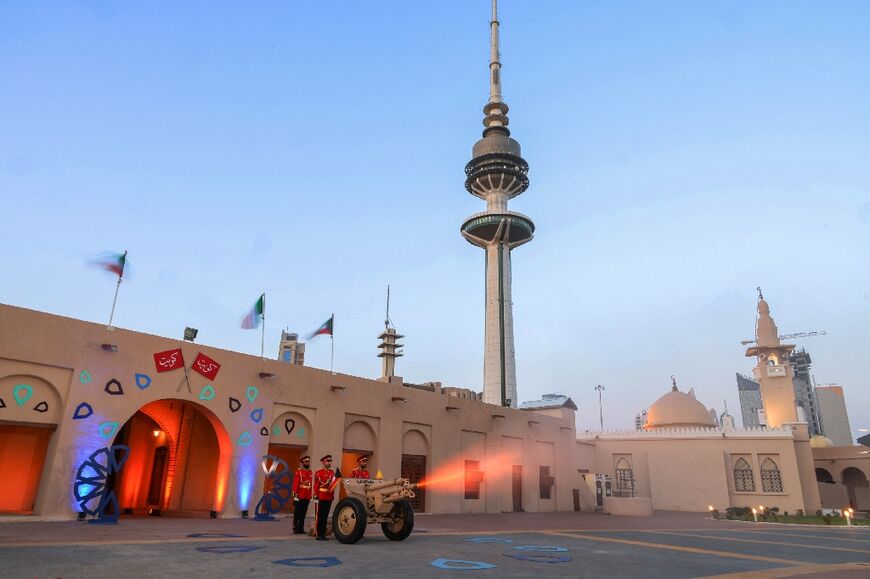 Kuwait's elections are only the second held during the holy month of Ramadan, whose first day was marked cannon fire for Iftar, the time to break the daytime fast, at sunset at Naif Palace in Kuwait City 