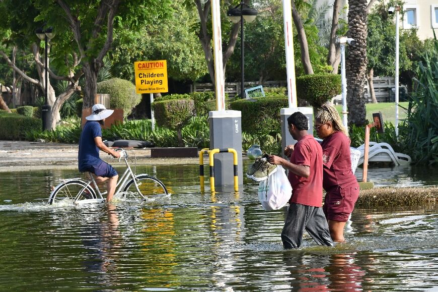 The unprecedented deluge turned streets into rivers in Dubai