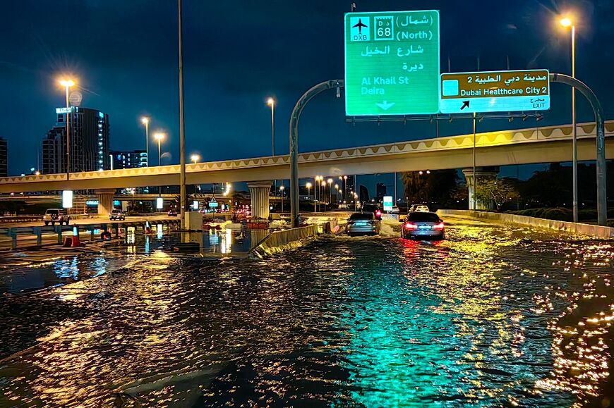 Dubai saw the most rain in one day since records began 75 years ago, clogging highways and flooding its airport