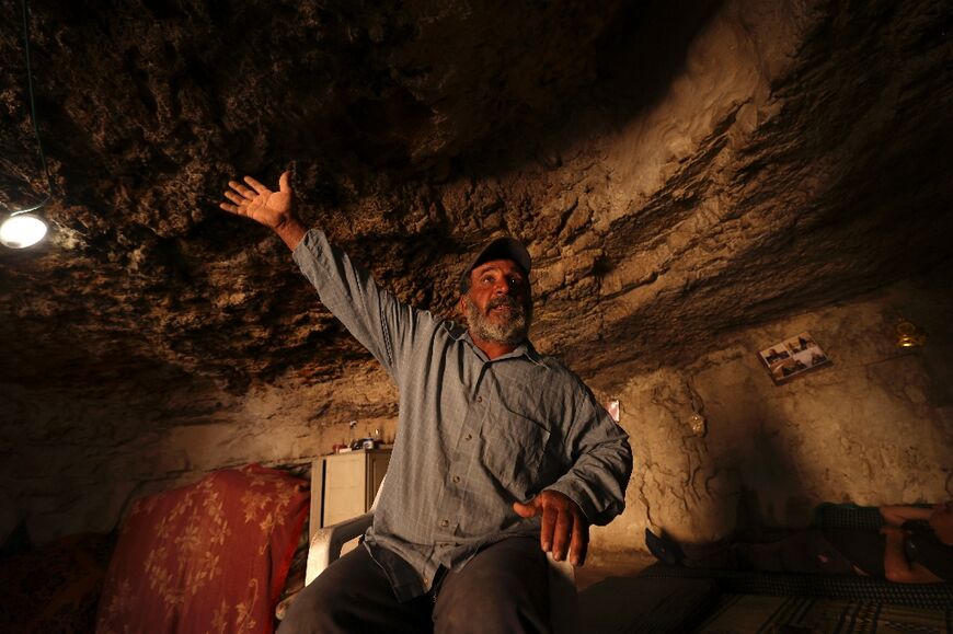 Palestinian shepherd Shihada Salameh Makhamreh said he was attacked in his rock-carved home by Israeli settlers