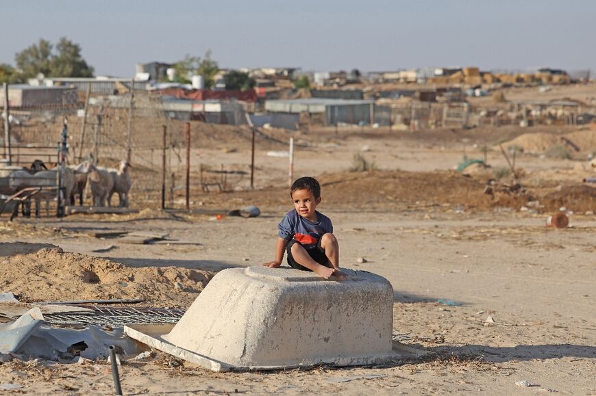 Ras Jrabah is an informal settlement of tin-roofed houses and a few concrete buildings, crisscrossed by dusty dirt roads and home to about 500 people