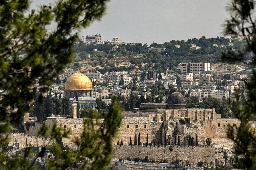 Jerusalem's Old City with the Golden Dome of the Rock 