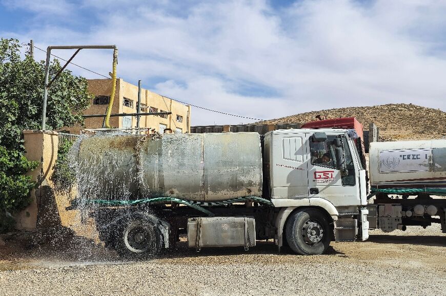 Tankers carrying water travel up to 50 kilometres (31 miles), making deliveries from water stations