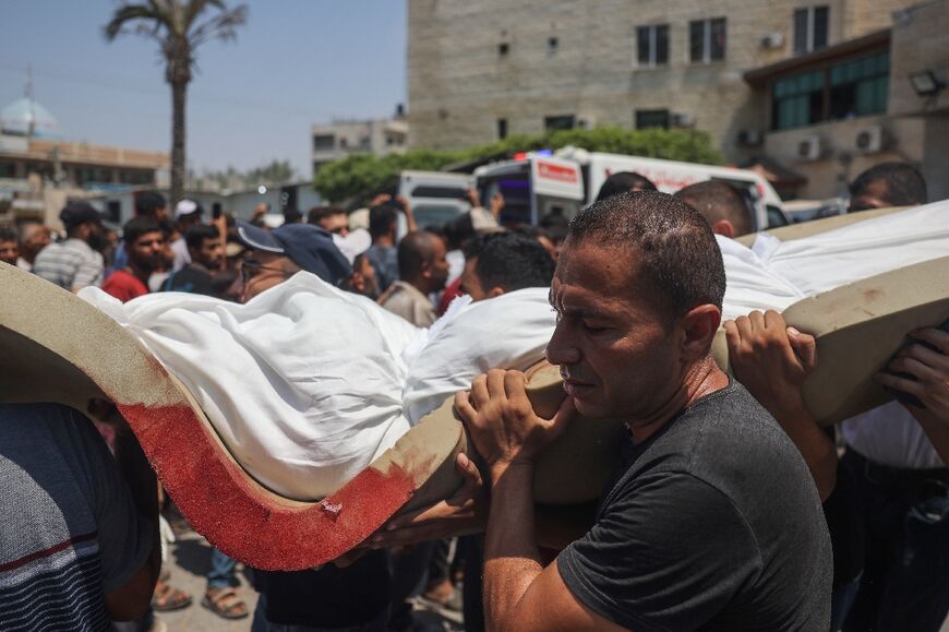 Many Gazans displaced by the war have sought refuge in school buildings, though several have been struck by Israel