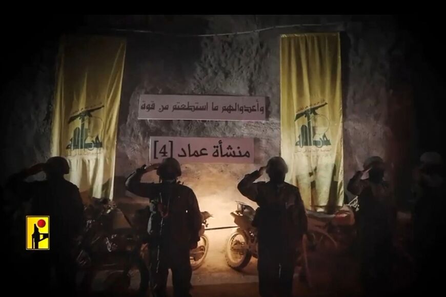 A video released by Hezbollah's military media office showed what the group said were underground missile facilities