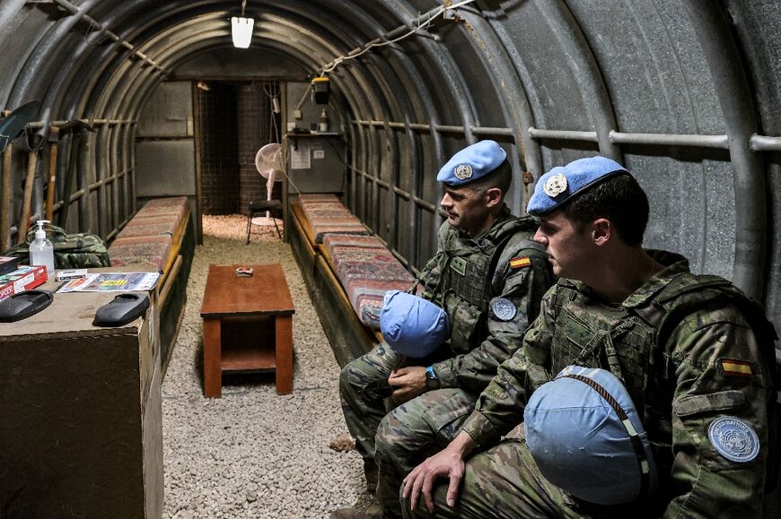 'Sometimes we need to shelter because of the shelling,' says Alvaro Gonzalez Gavalda, a member of the Spanish contingent with UNIFil