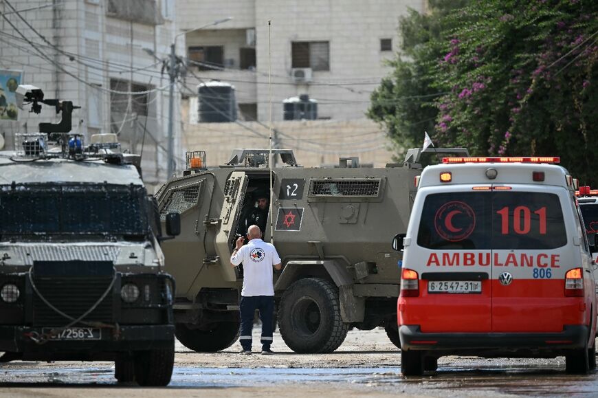 Israeli forces blocked the entrances to several towns and refugee camps in the occupied West Bank