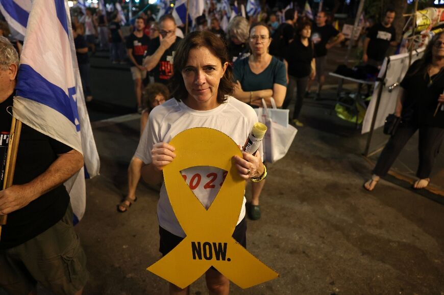 Thousands rallied in Tel Aviv demanding a deal to bring home the remaining hostages from Gaza