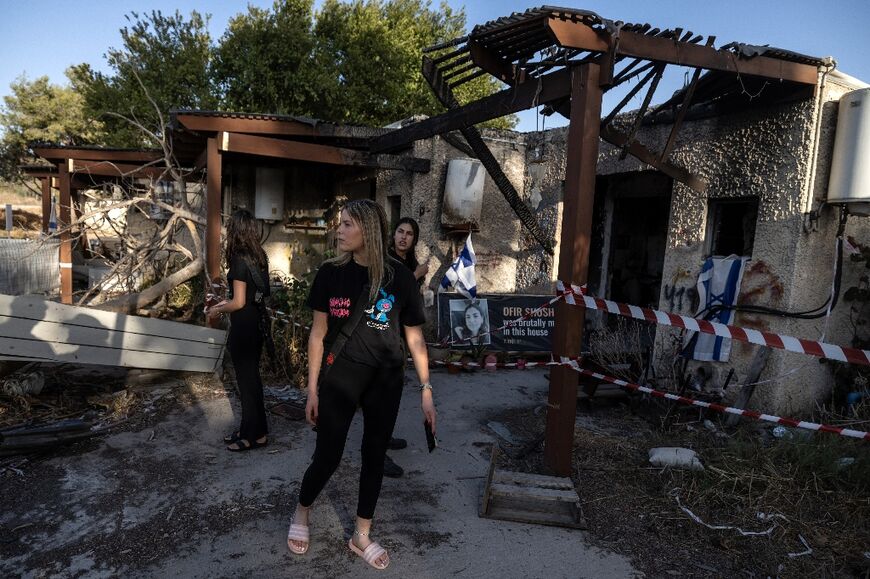 In Kfar Aza, a kibbutz of 800 people situated two kilometres from the Gaza border, some 64 people were killed and 18 kidnapped by Palestinian militants and taken to Gaza on October 7