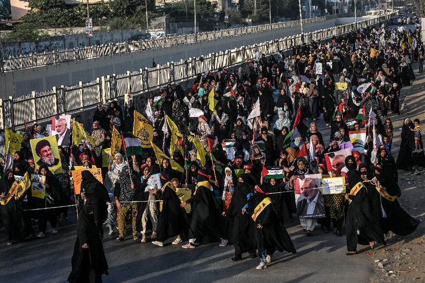 In Pakistan, thousands of pro-Palestinian protesters marched in the cities of Karachi and Lahore to mark the first anniversary of the Israel-Hamas war