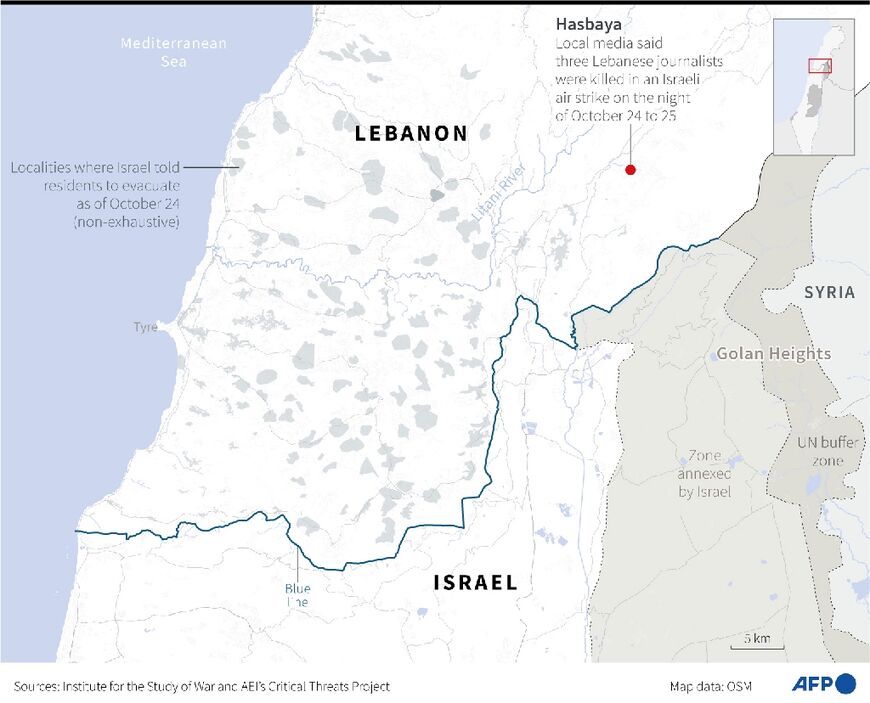 Three Lebanese journalists killed in night strike 