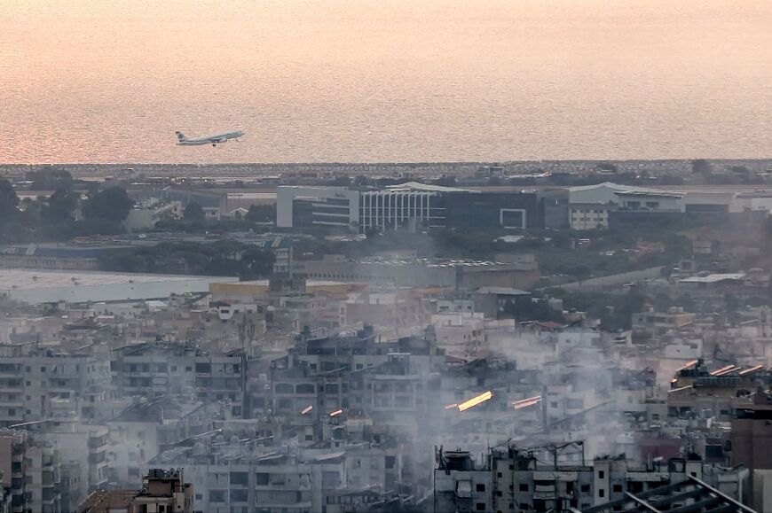 Lebanon's flag carrier continues to operate flights despite the strikes falling nearby