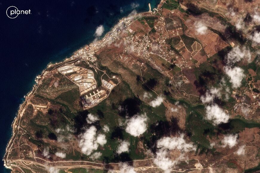 UNIFIL says its headquarters in Naqura (top left) and other positions have come under repeated fire