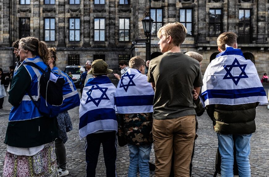 Many had gathered to mark the October 7 Hamas attacks