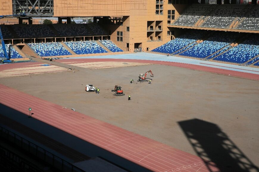 Refurbishment work is already well under way in Morocco ahead of the 2030 World Cup, like here at the stadium in Marrakesh