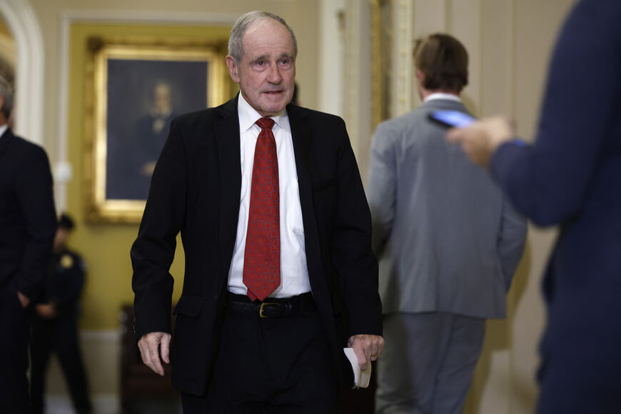 WASHINGTON, DC - NOVEMBER 13: U.S. Sen. James Risch (R-ID) arrives for the Senate Republican leadership elections at the U.S. Capitol on November 13, 2024 in Washington, DC. The Senate Republicans elected Sen. John Thune (R-SD) as Majority Leader, Sen. John Barrasso (R-WY) as Assistant Majority Leader, Sen. Tom Cotton (R-AR) as Republican Conference Chair, Sen. Shelley Moore Capito (R-WV) as Republican Policy Committee Chair, Sen. James Lankford as Republican Conference Vice Chair and Sen. Tim Scott (R-FL) 