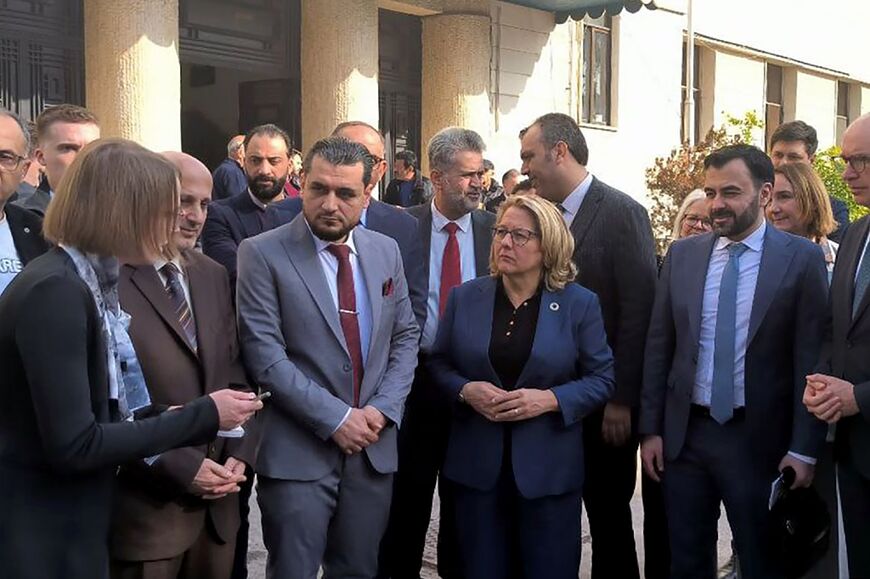 German Minister for Economic Cooperation and Development Svenja Schulze promised to support Syria's "peaceful and stable development" as she visited Damascus 