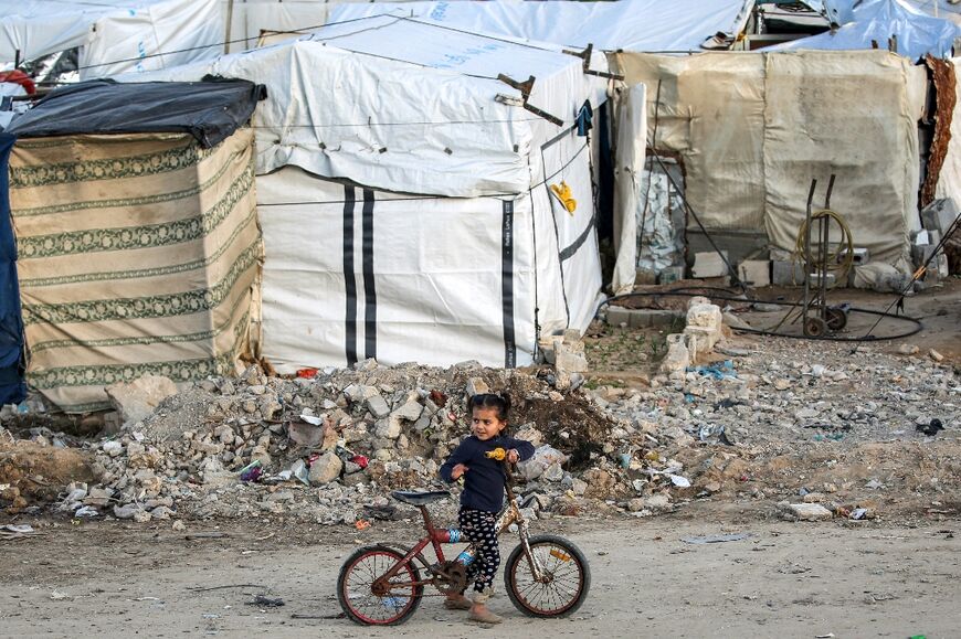 A camp for displaced people in Bureij, central Gaza -- humanitarian workers caution that a monumental task lies ahead