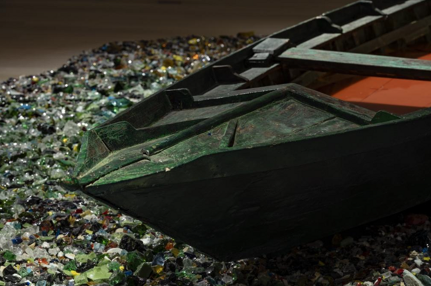 Initially created for the Finnish Pavilion at the 52nd Venice Biennale, Maria Wirkkala’s “Landing Prohibited” was reinterpreted for Arter (Photo: Orhan Cem Çetin, ARTER, 2024)