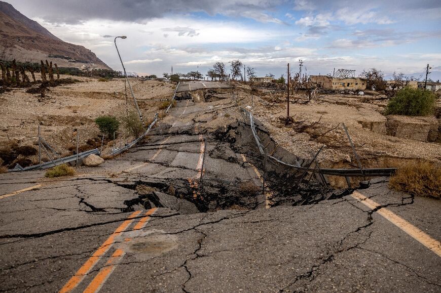 The Dead Sea's retreat has led the abandoned resorts along the old shoreline to fall into disrepair