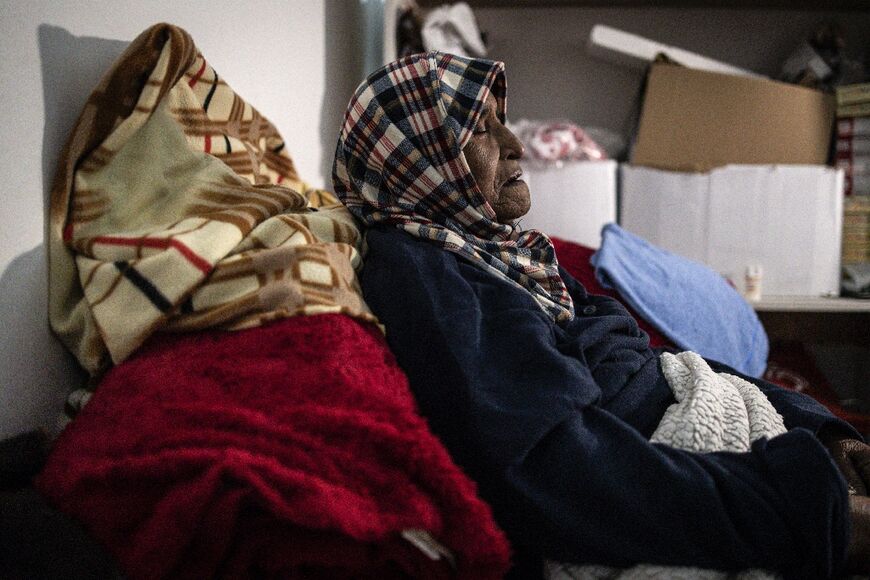 Sabha Bani Gharra, 95, has been unable to return home to the Jenin refugee camp since the Israeli raid began