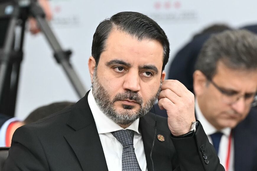 Syria's Foreign Minister Asaad al-Shaibani attends the International Conference on Syria in Paris on Thursday