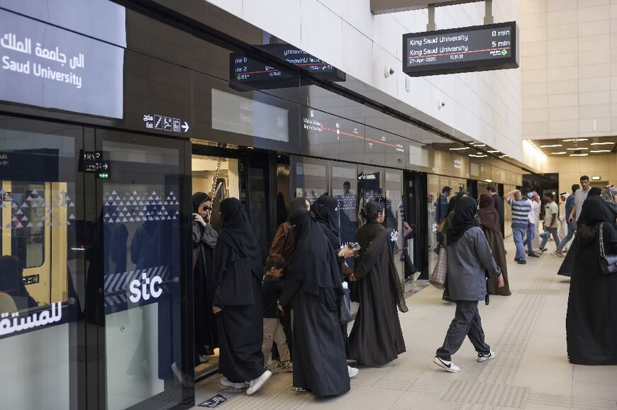 The Riyadh metro offers reserved carriages for families that enable women passengers to travel separately from the single men who fill the standard carriages
