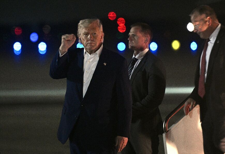 US President Donald Trump returned to the US on Friday after a visit to the Middle East
