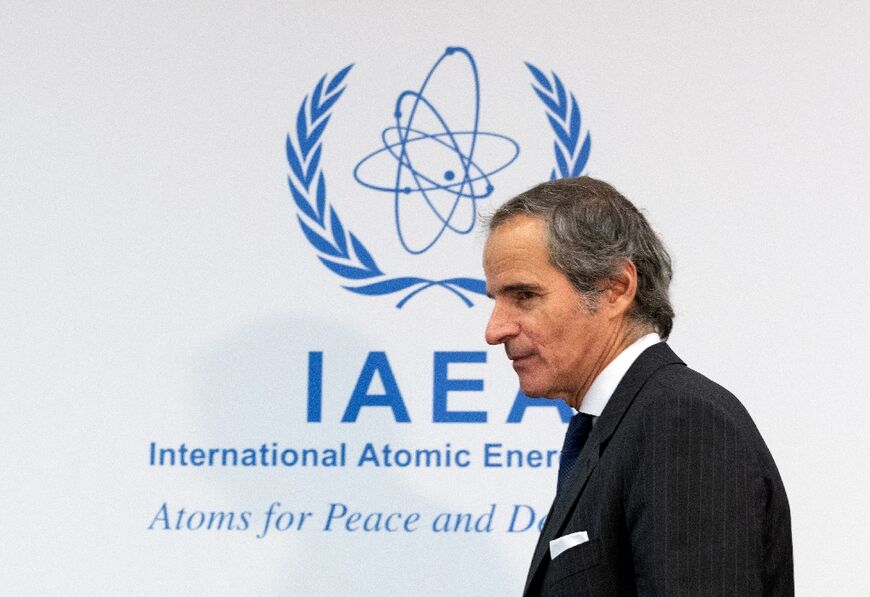 Rafael Grossi, Director General of the International Atomic Energy Agency (IAEA) arrives at a Board of Governors meeting in Vienna