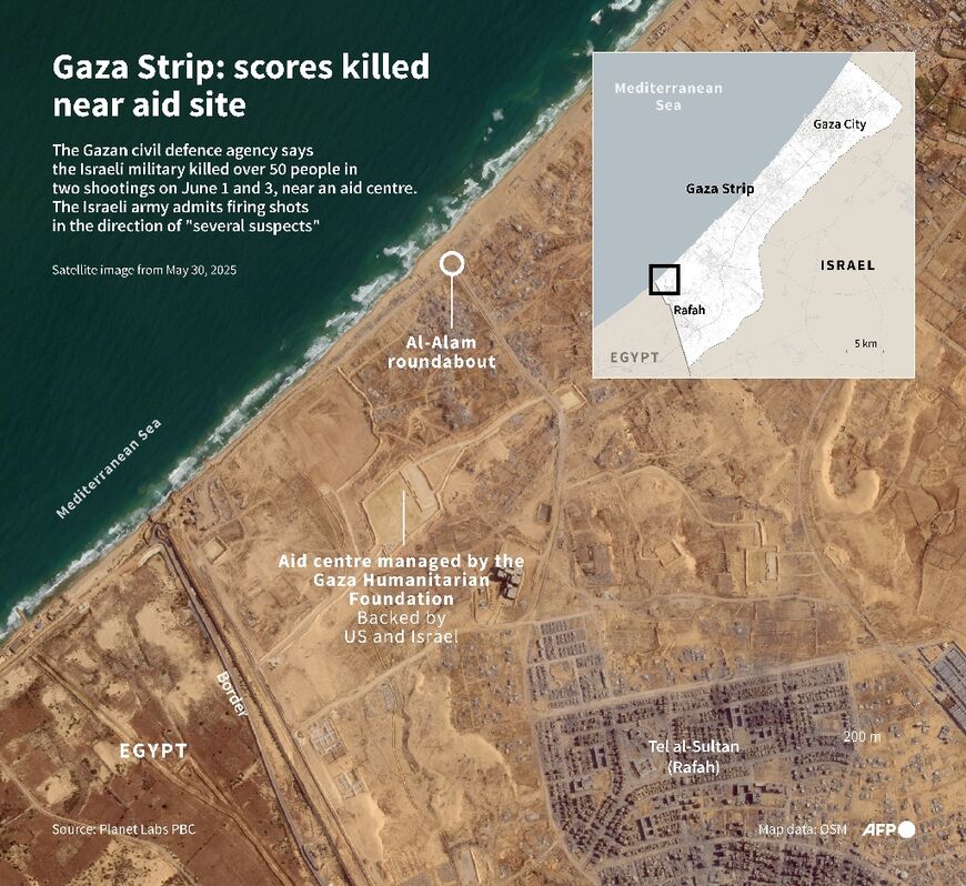 Gaza Strip: scores killed near aid site