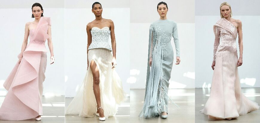 Looks from Rami Al Ali's show during the Women's Haute-Couture Fall/Winter 2025-26 in Paris