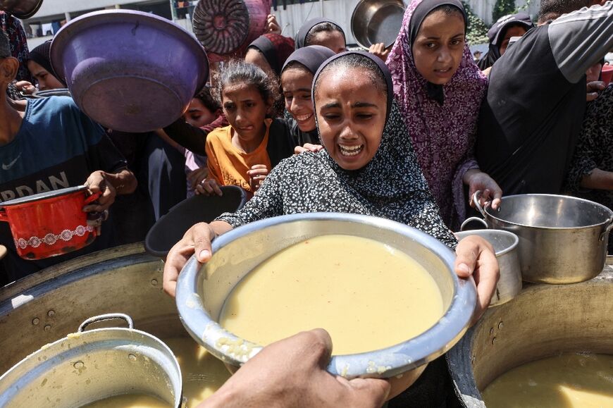 Displaced Palestinians in Gaza have been receiving limited aid