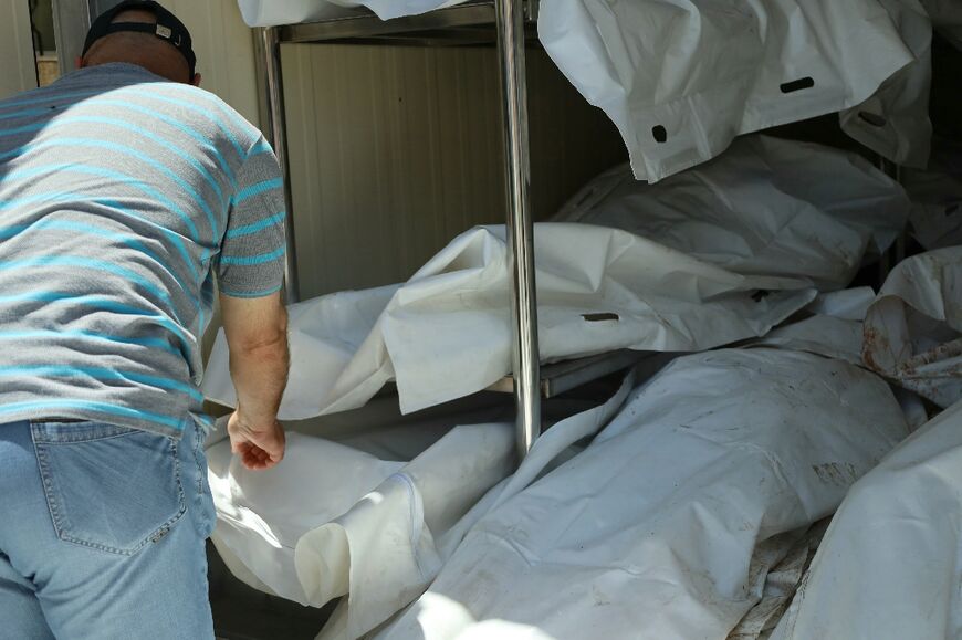 Dozens of bodies have been brought to Sweida's central hospital since Thursday morning