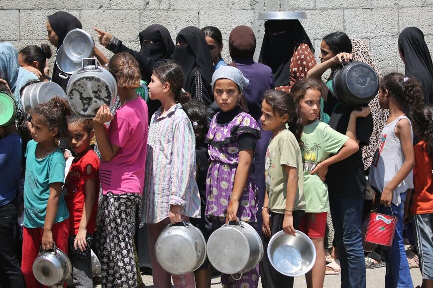 UN agencies and aid groups have said famine is unfolding in the Gaza Strip