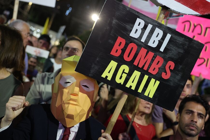 Domestic critics have acccused Netanyahu of deliberately sabotaging ceasefire negotiations 