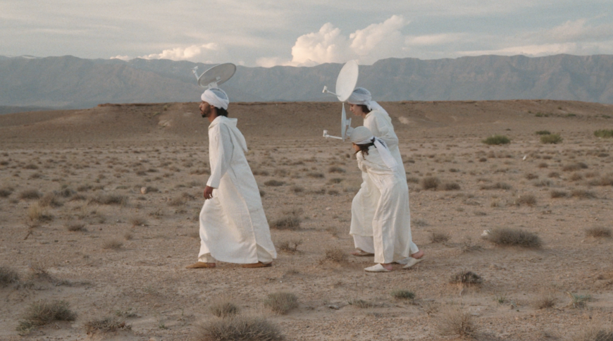 "Still from The Sacralization of Images" short-film by Hiba Baddou