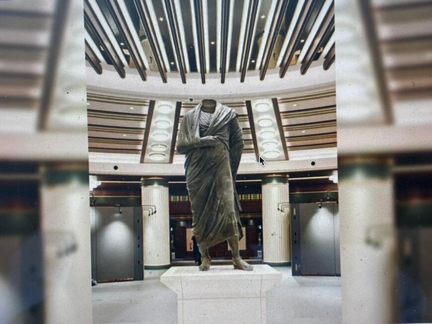 Marcus Aurelius displayed at the Presidential Complex (Photo: Ministry of Culture, 2025)