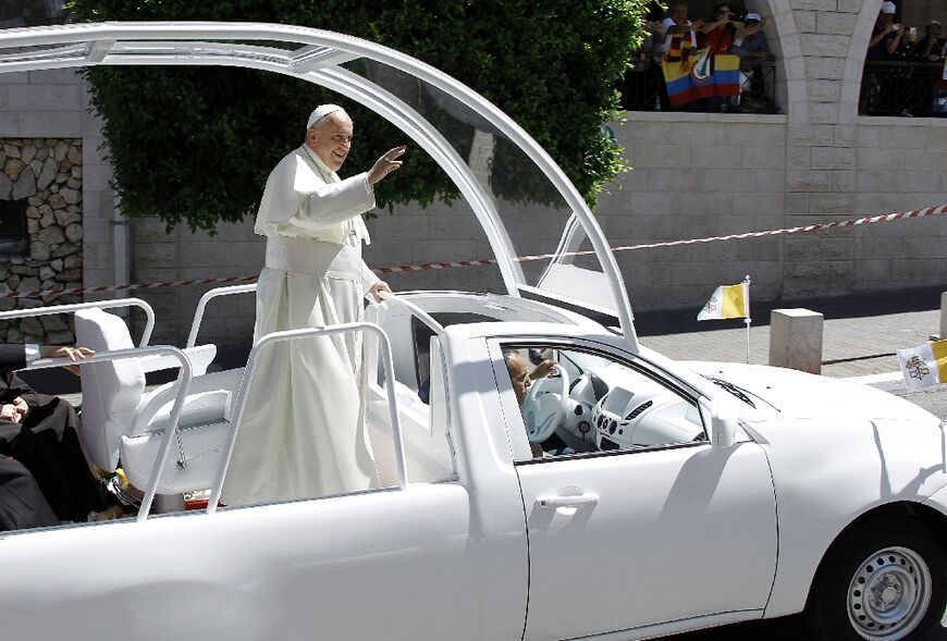 Pope Francis visited Bethlehem in May 2014 as part of a three-day Middle East tour. The popemobile he used has been transformed into a clinic