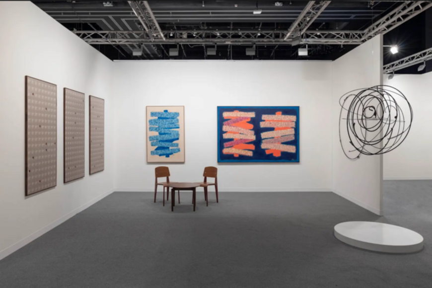 A view of the booth of Iris Art Projects at Abu Dhabi Art, 2025. 