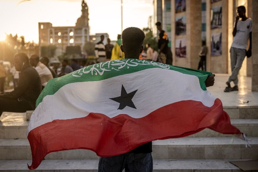 In Hargeisa, crowds took to the streets to celebrate, many carrying the flag of the breakaway state