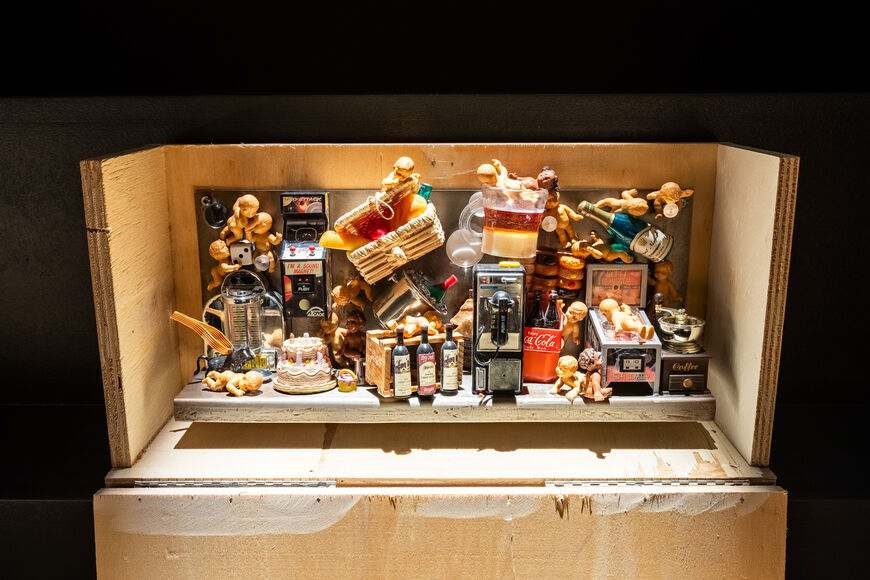 Ipek Duben's work "Children of Paradise" displayed at the 18th Istanbul Biennial. Credit Nazlan Ertan