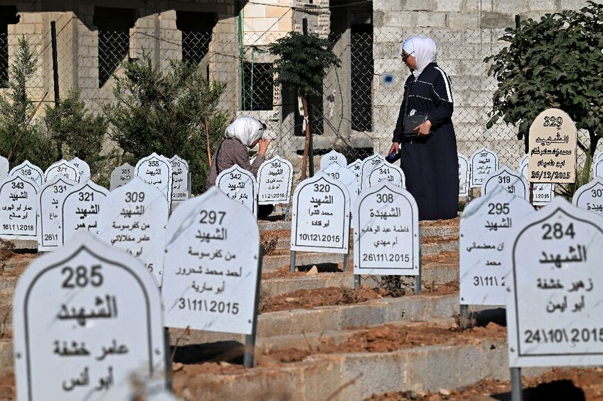 The Cemetery of the Martyrs in Daraya is where those that died during the civil war are buried