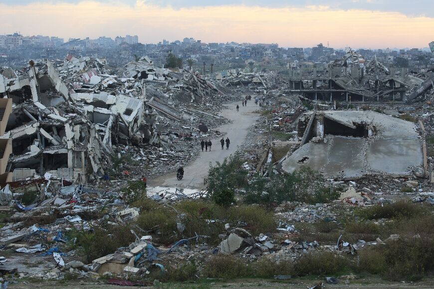 Much of the Gaza Strip has been left in total ruin by the war
