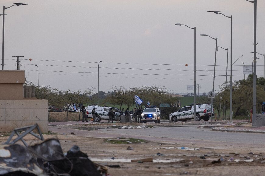 Police said the raid on Tarabin was part of a wider operation called 'New Order' 