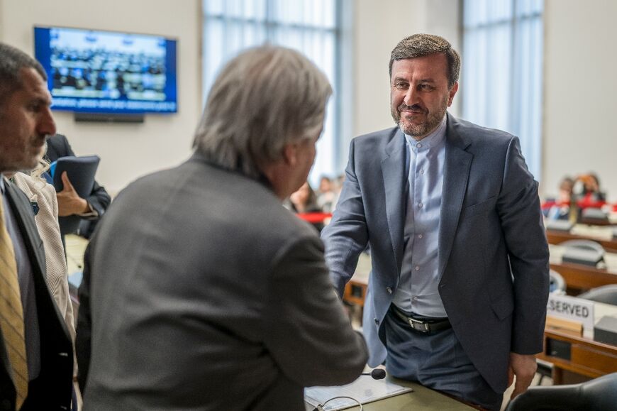 Iran's deputy foreign minister Kazem Gharibabadi spoke just after UN chief Antonio Guterres at the Conference on Disarmament