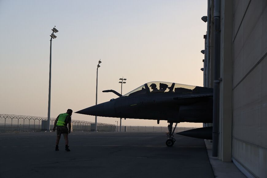 A French Rafale fighter jet takes off for an exercise at the Dhafra airbase in the United Arab Emirates in December