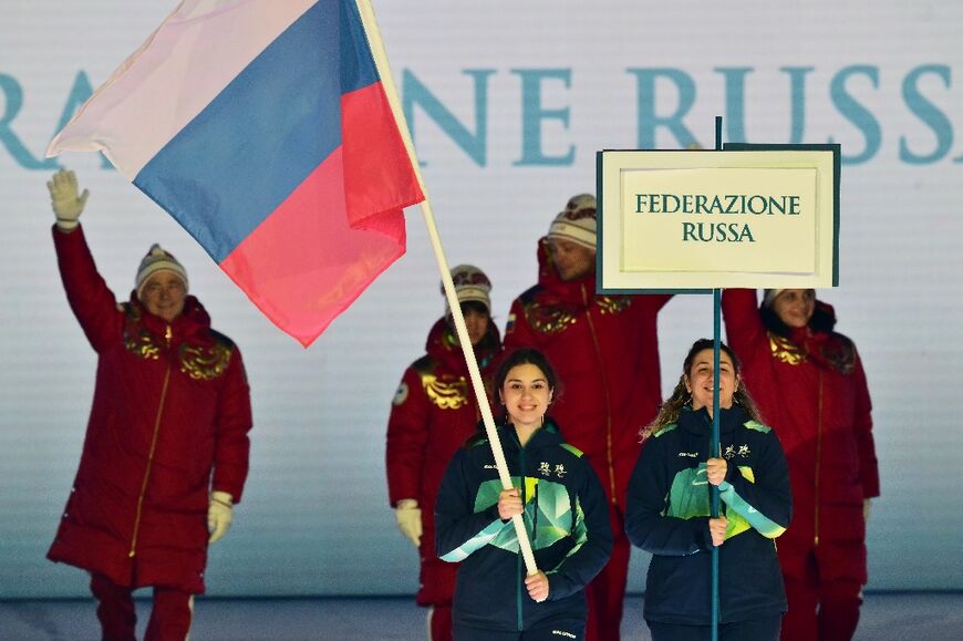 Russia's flag flew again at the Winter Paralympic Games opening ceremony in Verona, four years after the invasion of Ukraine