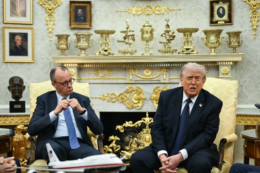 US President Donald Trump spoke on Iran as he hosted German Chancellor Friedrich Merz in the Oval Office